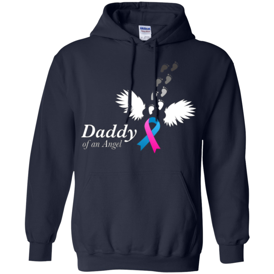 Angel Daddy T-Shirt. Miscarriage Awareness Infant Loss Tee