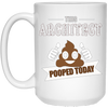 Image of Architect pooped today, Gift designer architecture t shirt