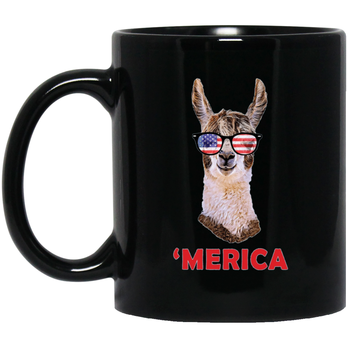 'Merica Llama Patriotic USA July 4 Sunglasses Funny T-Shirt
