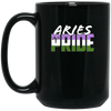 Image of Aries Genderqueer Pride Flag Zodiac Sign Long Sleeve T-Shirt