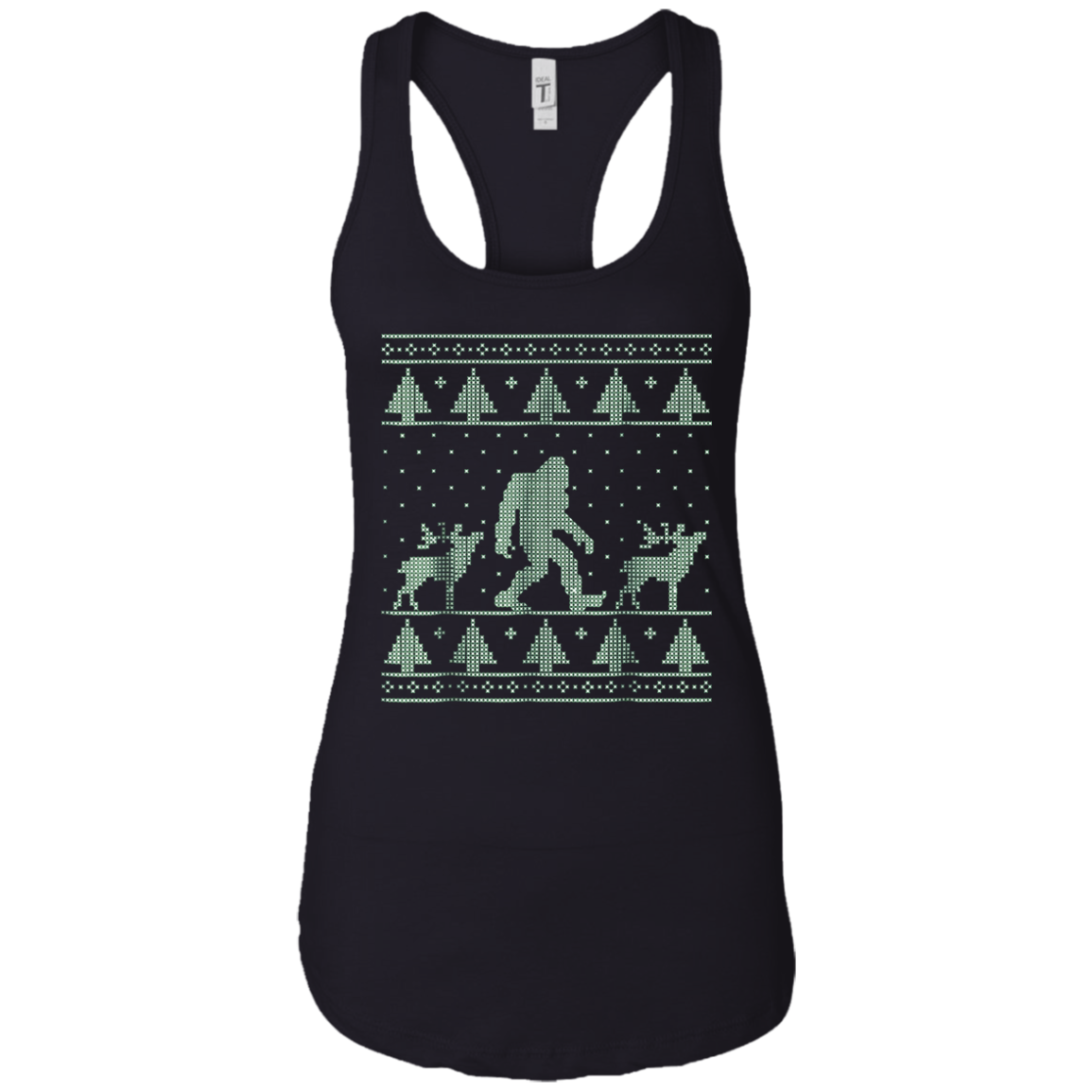 Bigfoot Ugly Christmas Sweater T-Shirt, Funny Sasquatch Gift