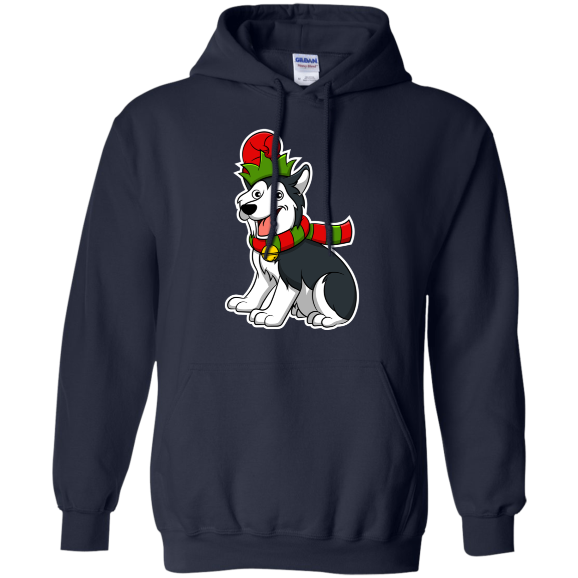 Christmas Siberian Husky Dog T-Shirt, Puppy Xmas Gift