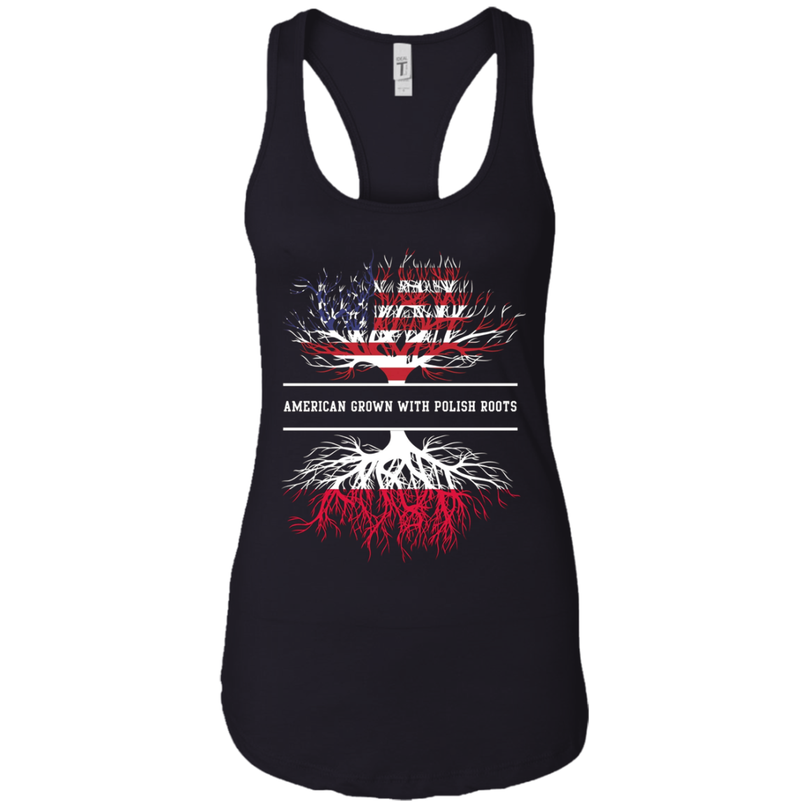 American Grown With Polish Roots T-Shirt Poland Tee