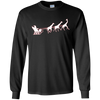 Image of African Santa Sleigh Giraffe T-shirt Merry Christmas Gifts