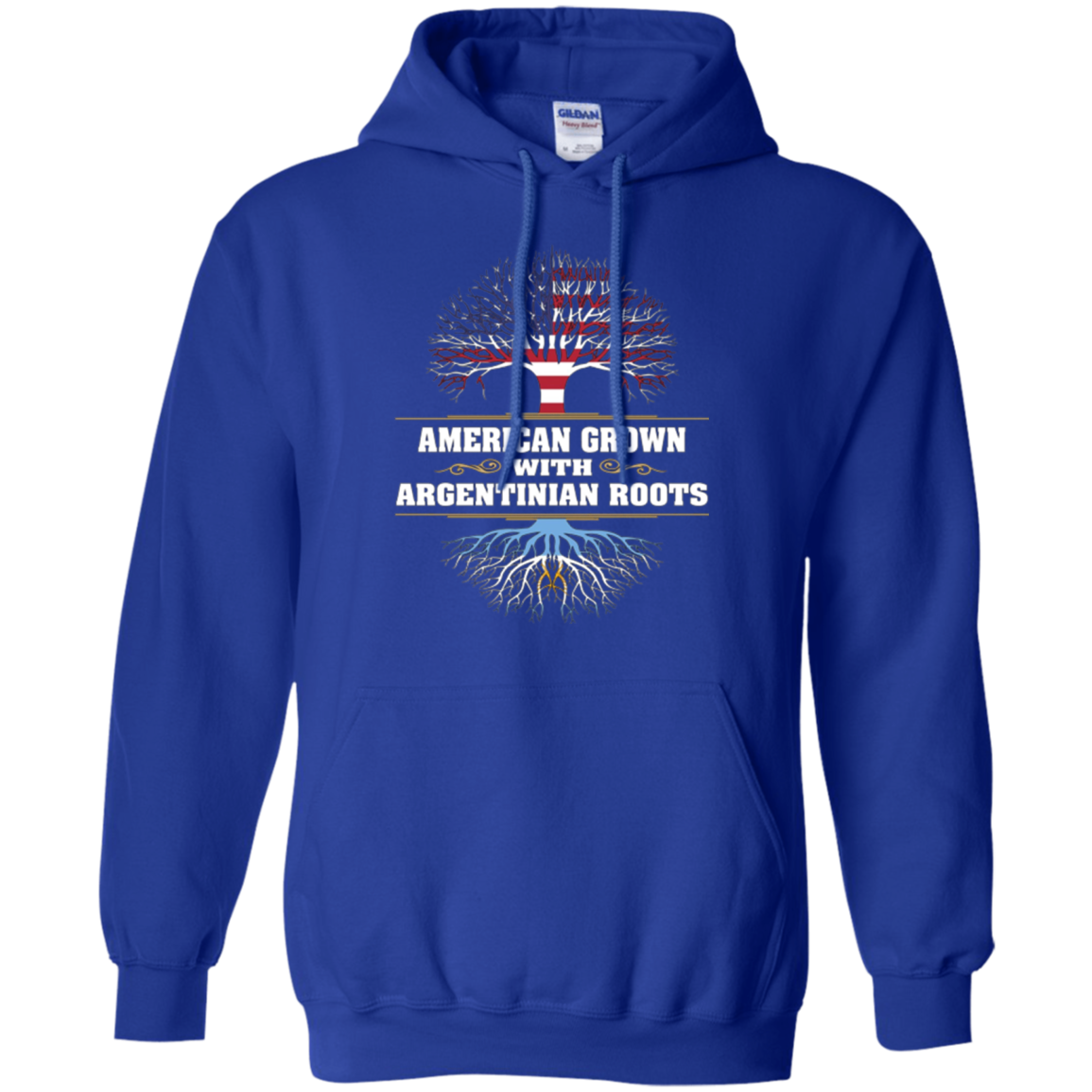 Américain de tee-shirt argentin racines argentines cultivées.