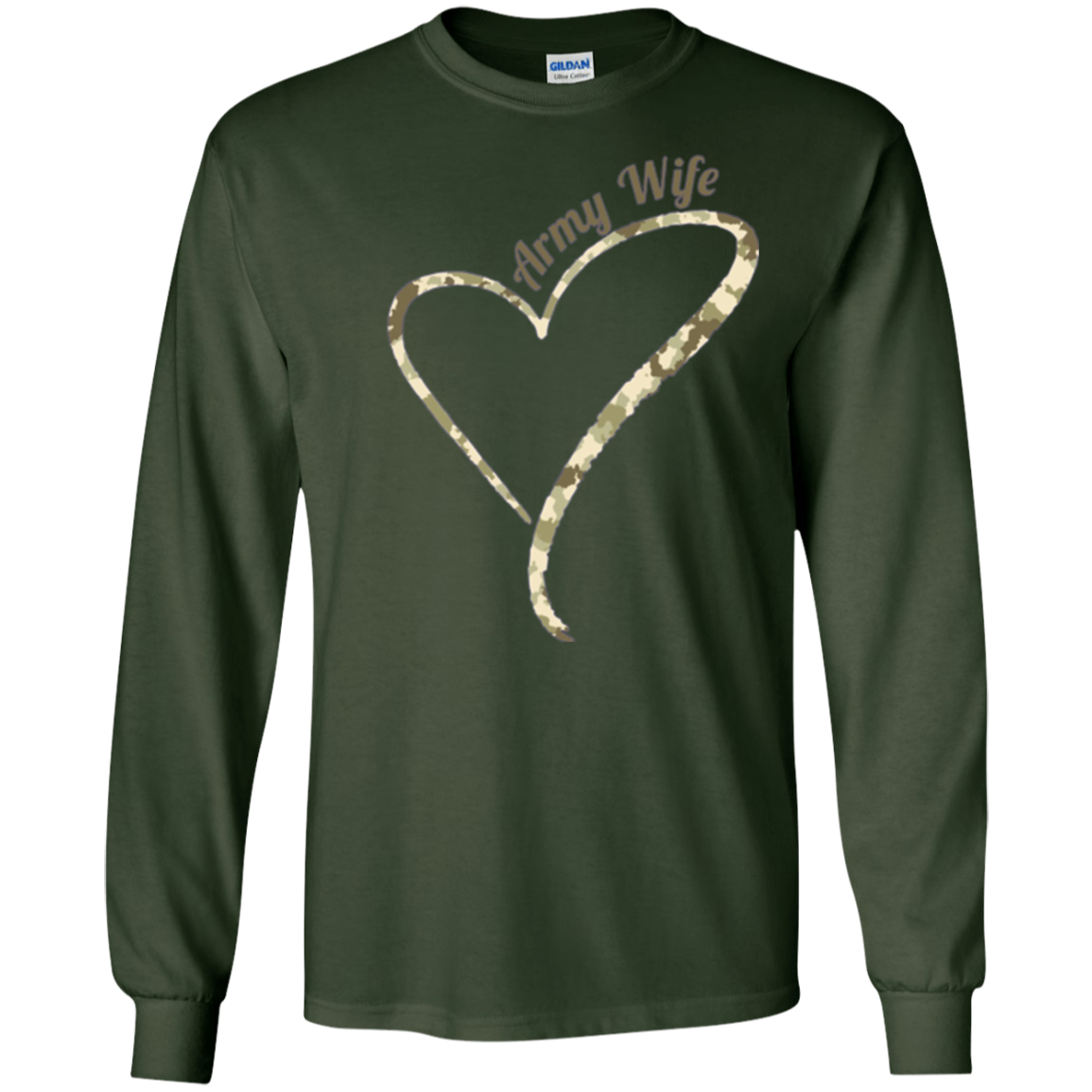 Army Wife T-Shirt- Army Wife Camouflage Shirt