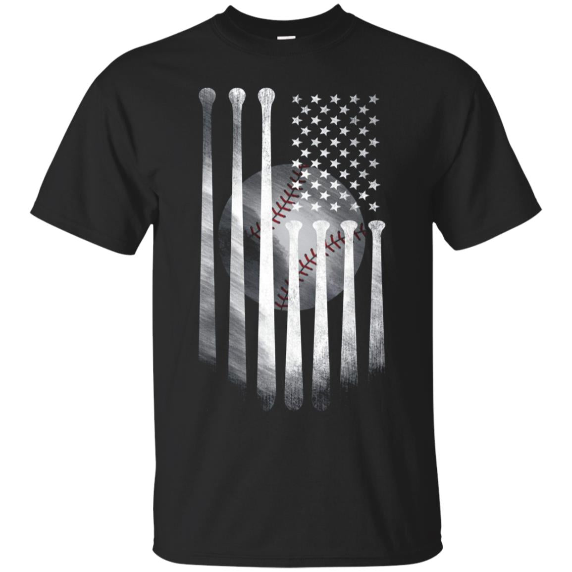 American Flag Vintage Baseball Flag T-Shirt, Dad, Mom, Kid T