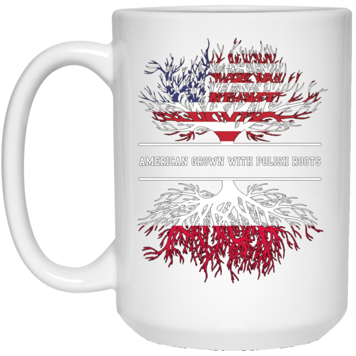 American Grown With Polish Roots T-Shirt Poland Tee