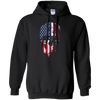 Image of American Flag Skull Patriotic 4th of July T-Shirt