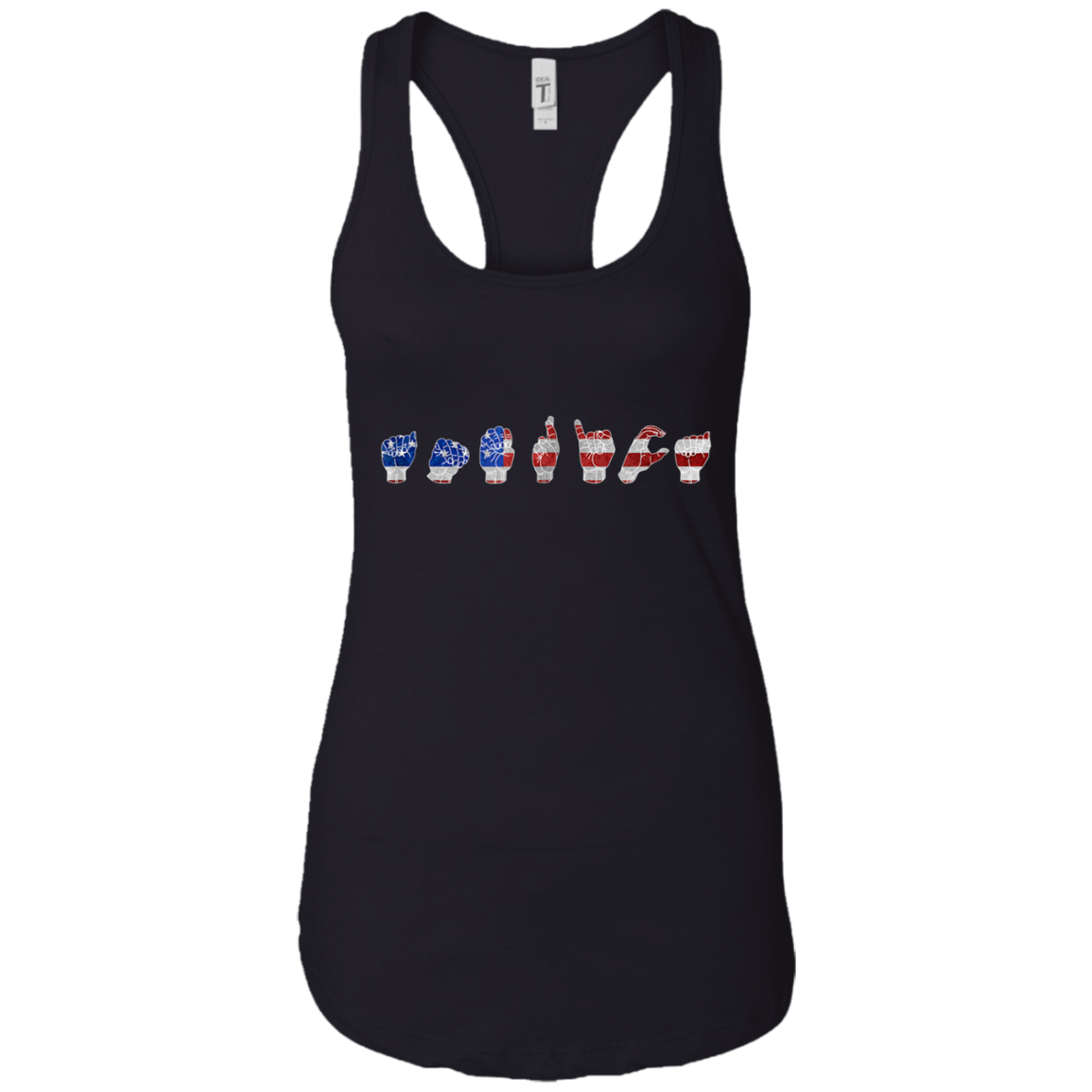 American Flag Patriotic Sign Language ASL Shirt