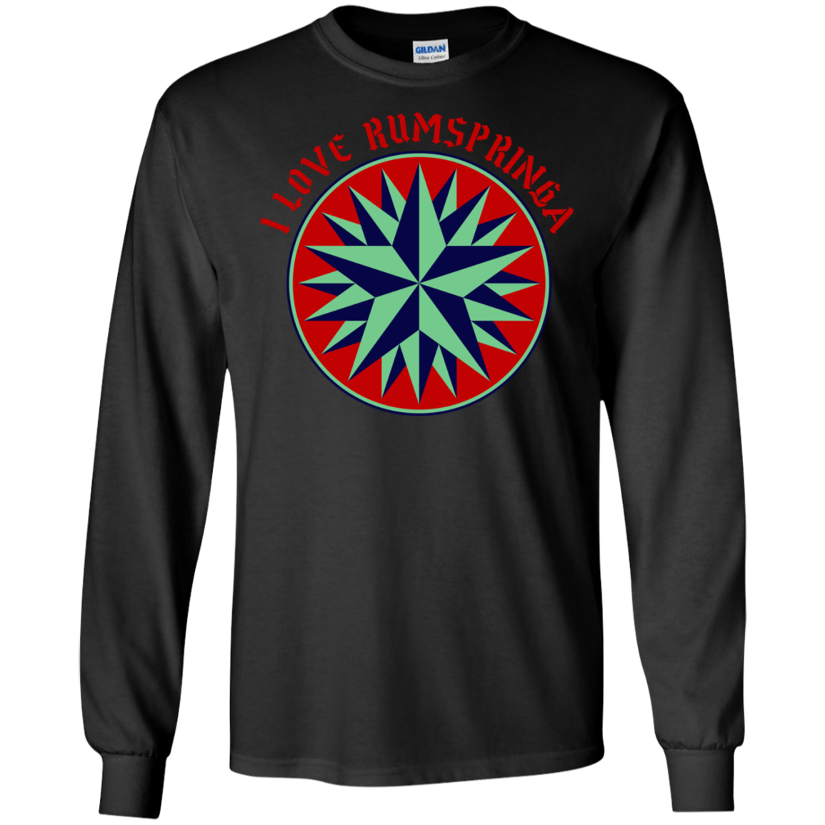 Amish - I Love Rumspringa Hex Sign Star 1- Fun Ls T-Shirt