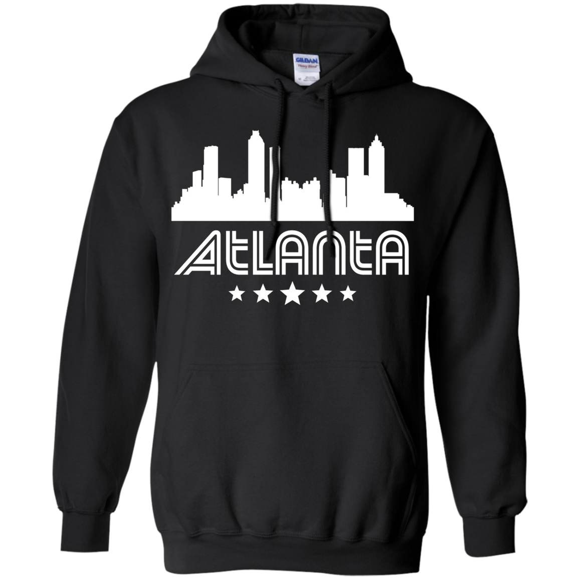 Atlanta Georgia Skyline Retro Style T-Shirt