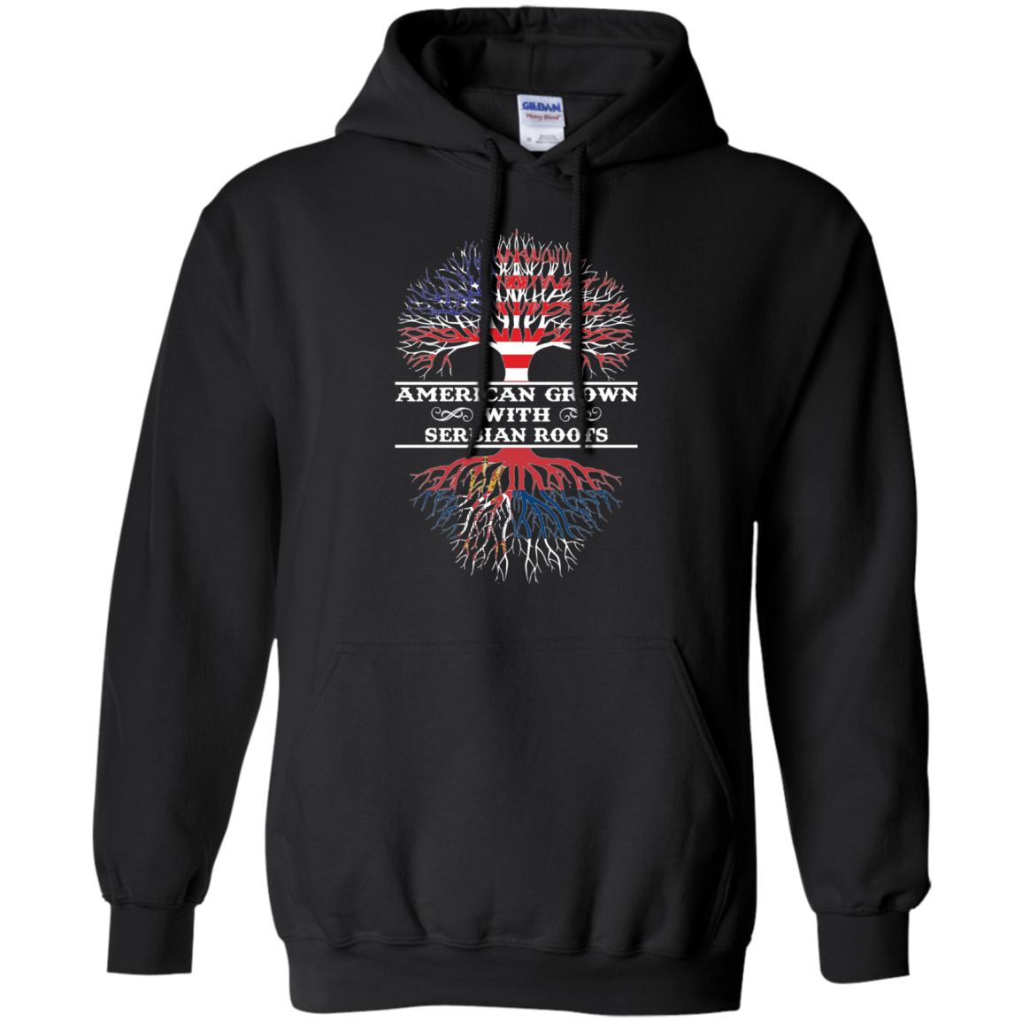 American Grown With Serbian Roots Tee Shirt