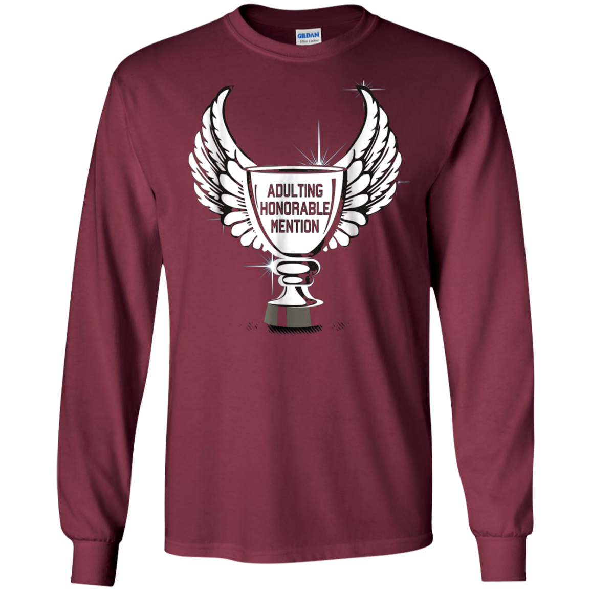 Adulting Honorable Mention Funny Trophy Graphic T-Shirt