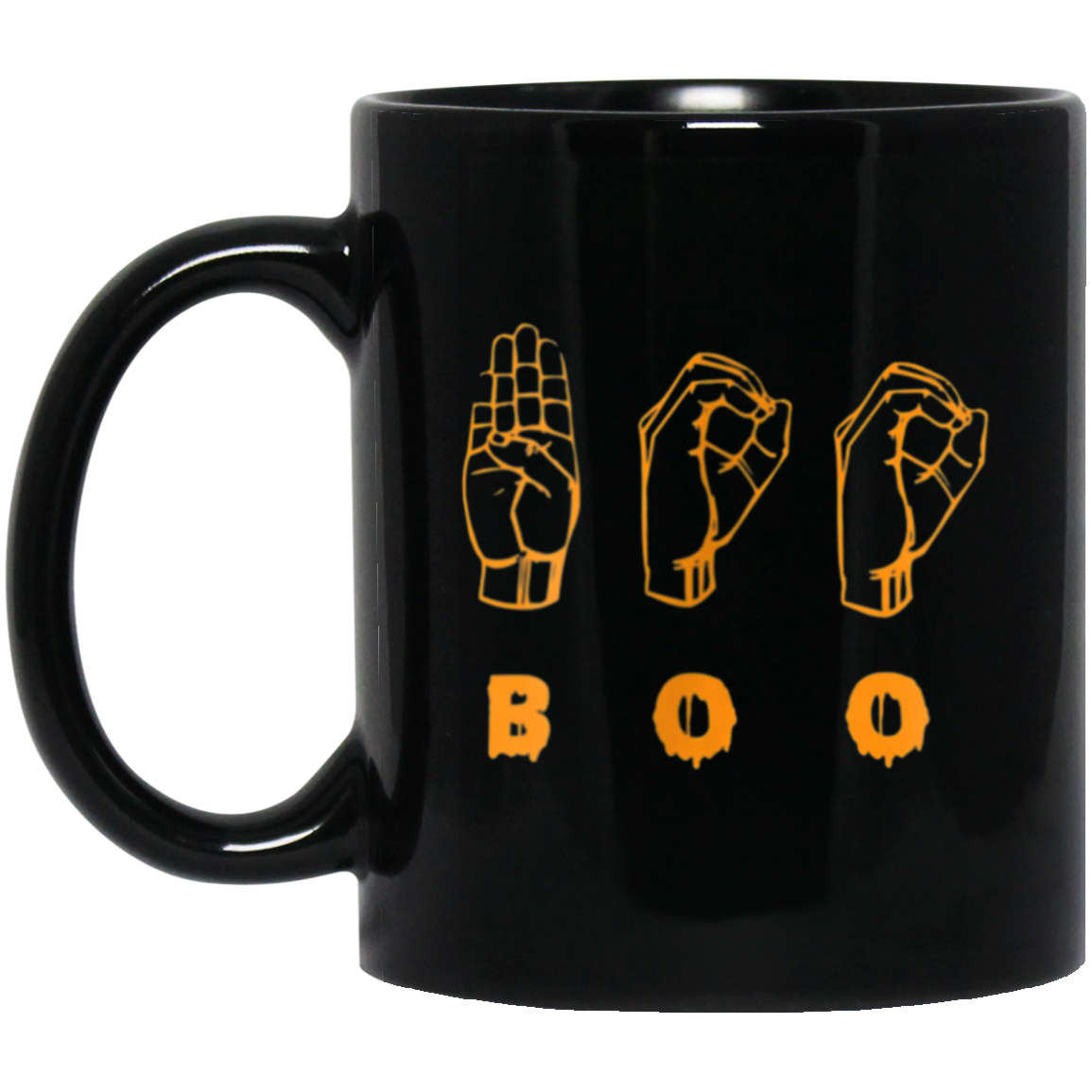 American Sign Language ASL BOO Halloween T-shirt
