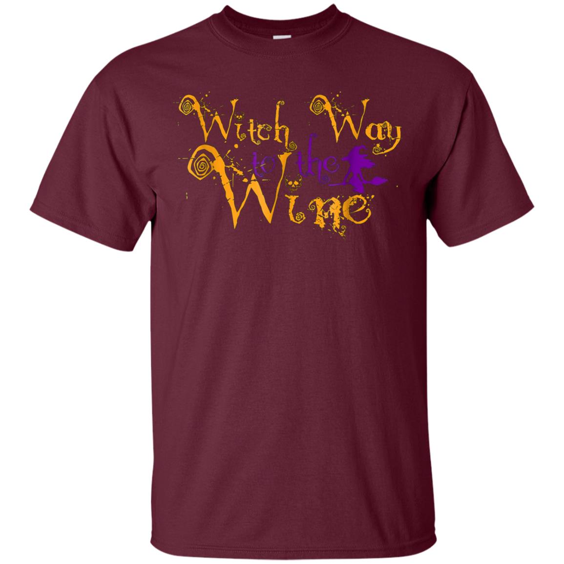 Witch way to the wine shirt Party Halloween Wine lover shirt