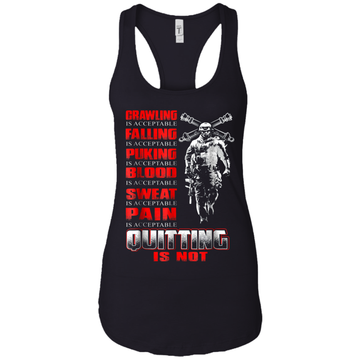 Artilleryman T-shirt , Quitting Is Not