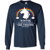 Image of Auditors Fabulous Magical Unicorns Funny Long Sleeve Shirt