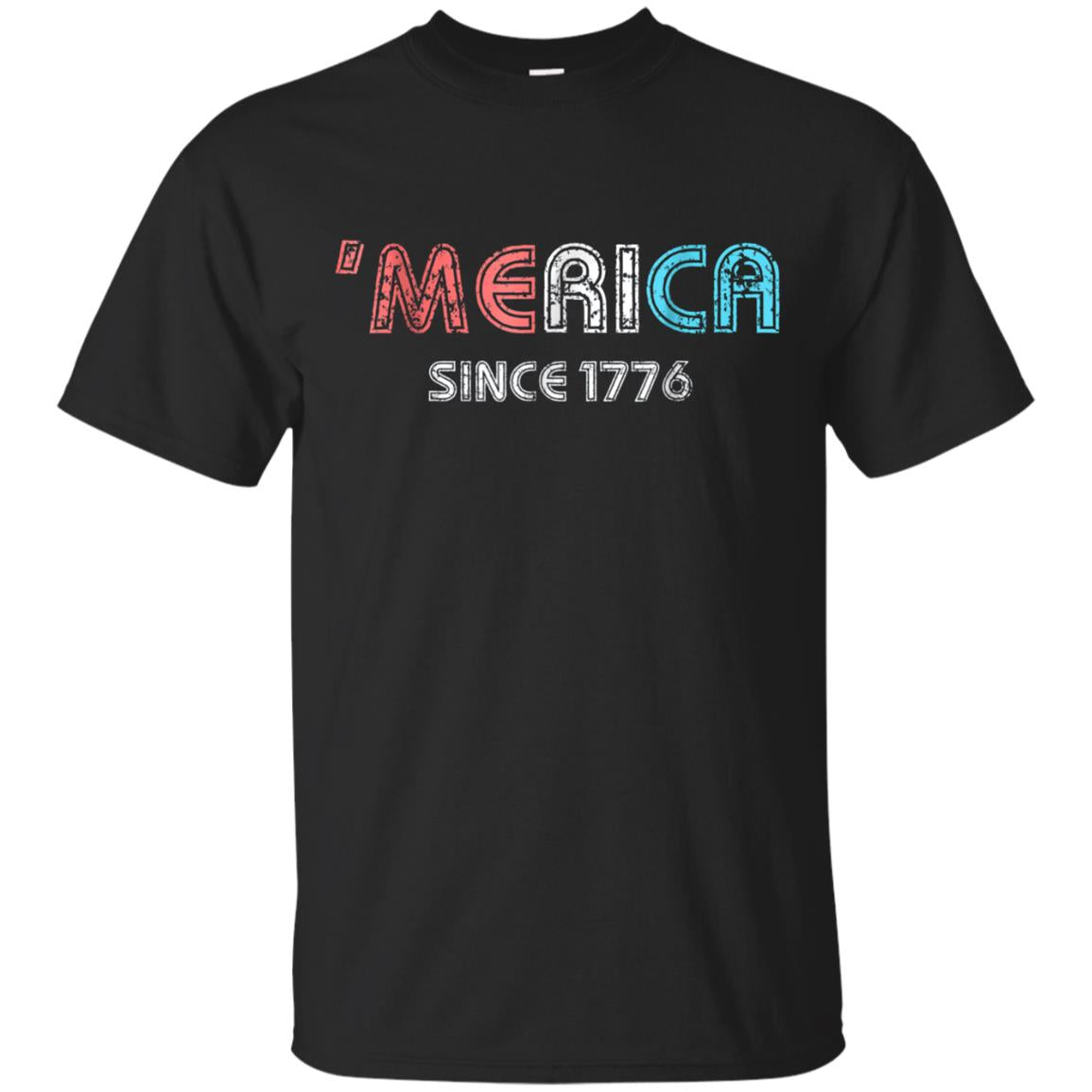 'Merica Since 1776 Shirt | Cool Retro USA Tshirt for July 4