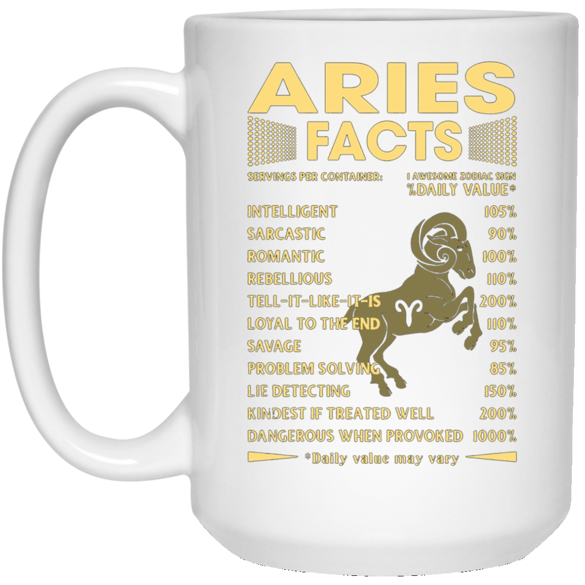 Aries Facts Zodiac T-shirt