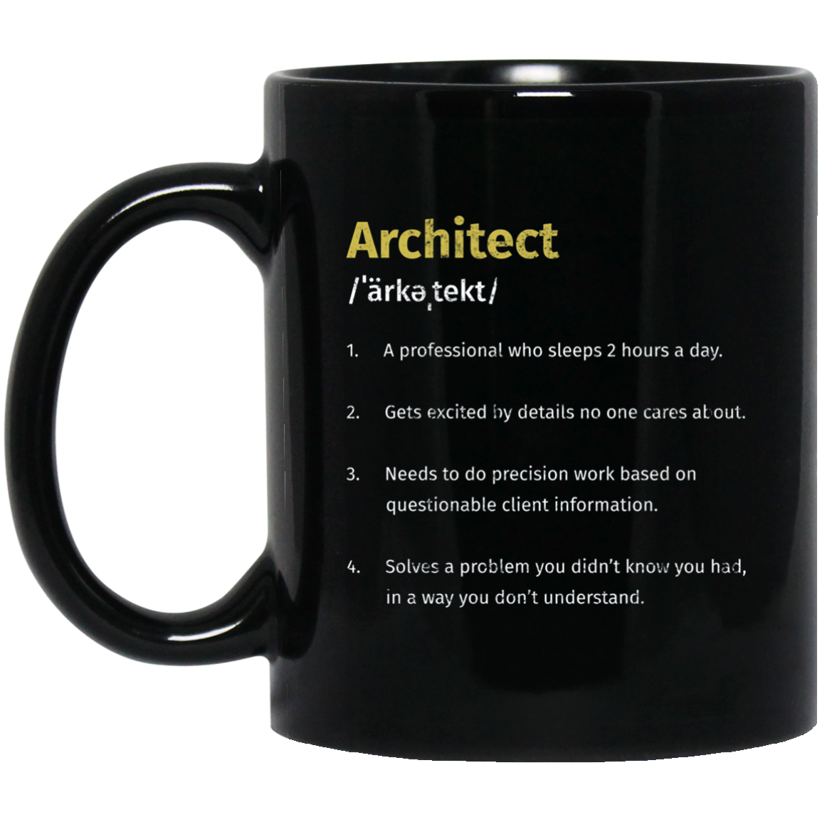 Architect Definition T-Shirt Architecture Distressed Tee