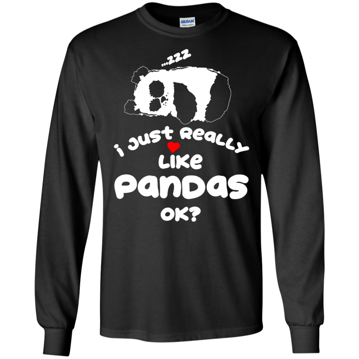 "I Just Really Like Pandas, Ok?" Chinese Panda Bear T-shirt