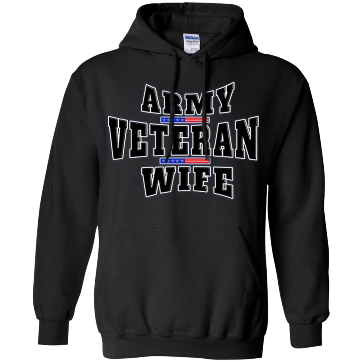 Army Veteran Proud Wife American Flag Pride T-shirt