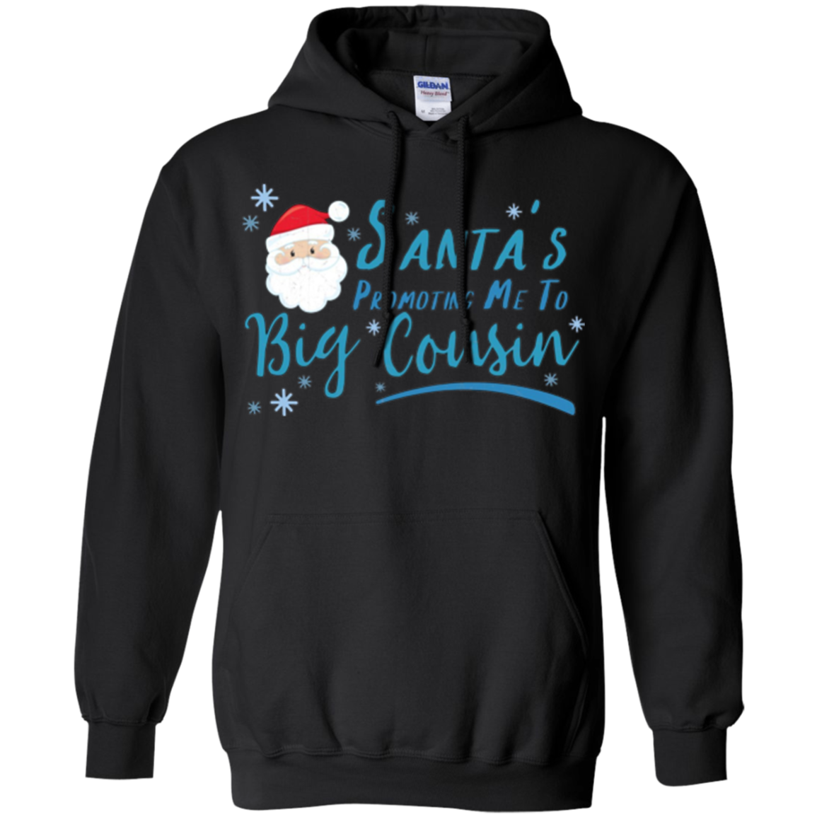 Santa's Promoting Me To Big Cousin Christmas Reveal Xmas Tee