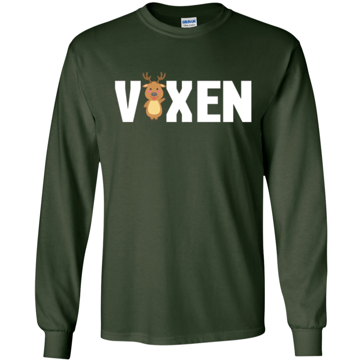 Santa's Reindeer T-shirt - Vixen Christmas Reindeer