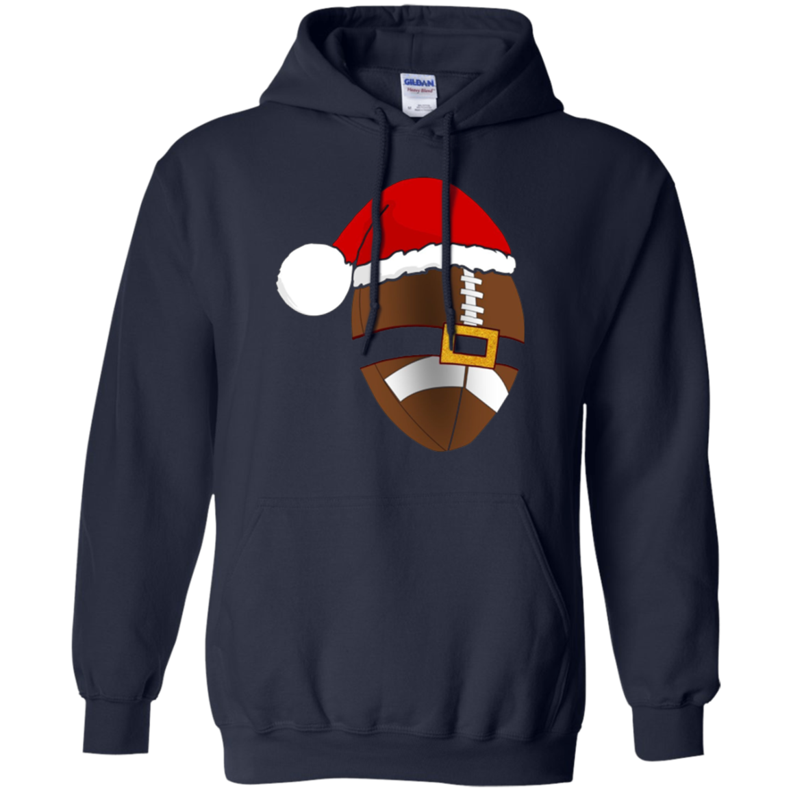 Santa Football Christmas Sports T-Shirt