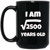 Image of 50 year old 50th Birthday Gift Idea: Square Root of 2500 Tee