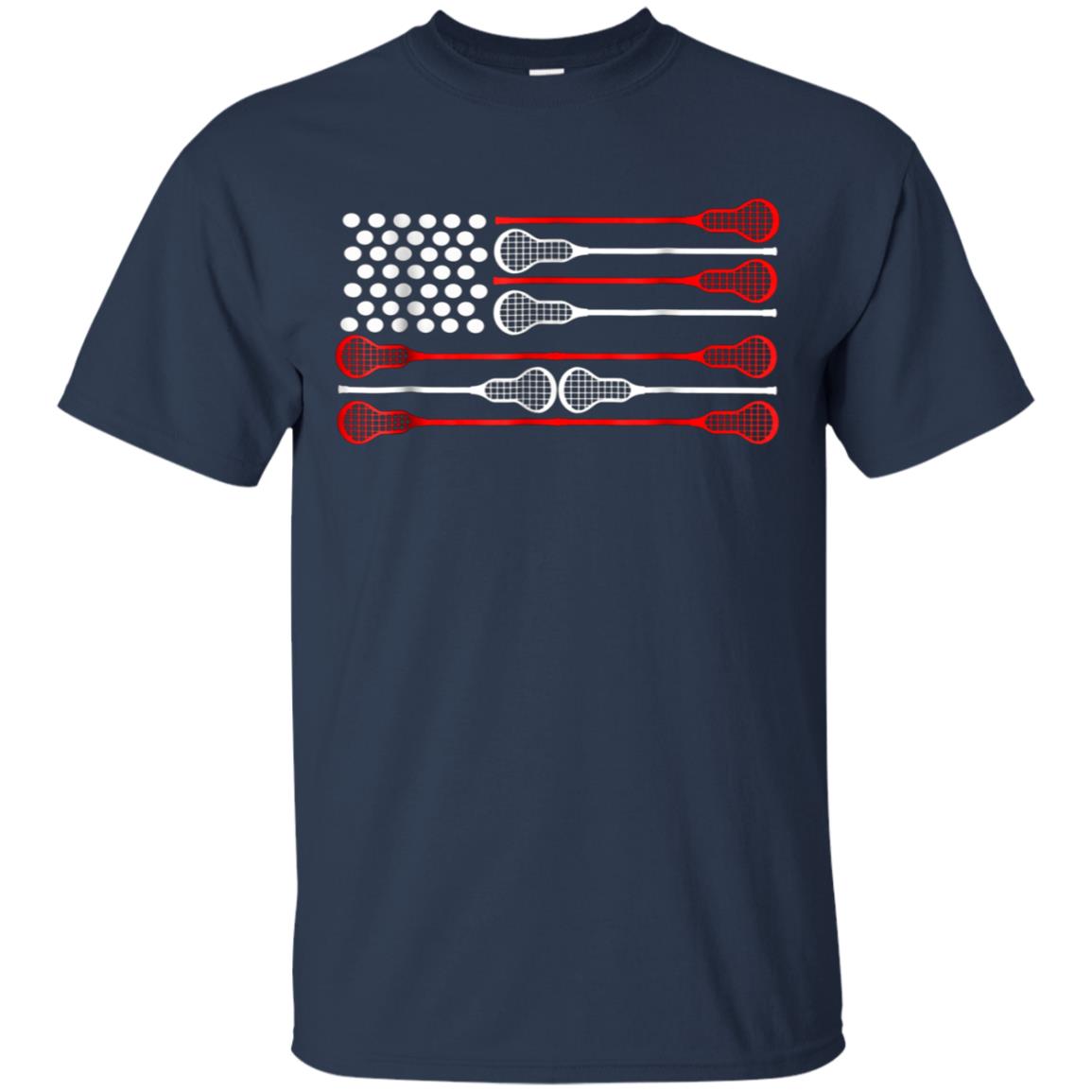 American flag lacrosse shirt 4th of july shirts for men gift
