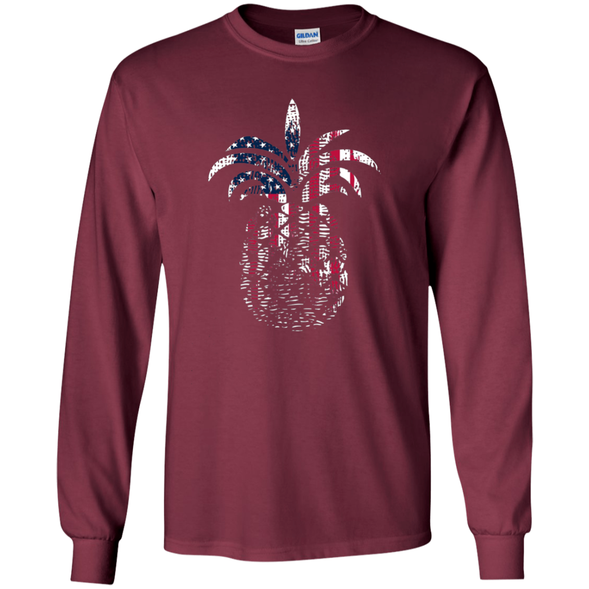 American Flag Pineapple 4th Of July Party T Shirt