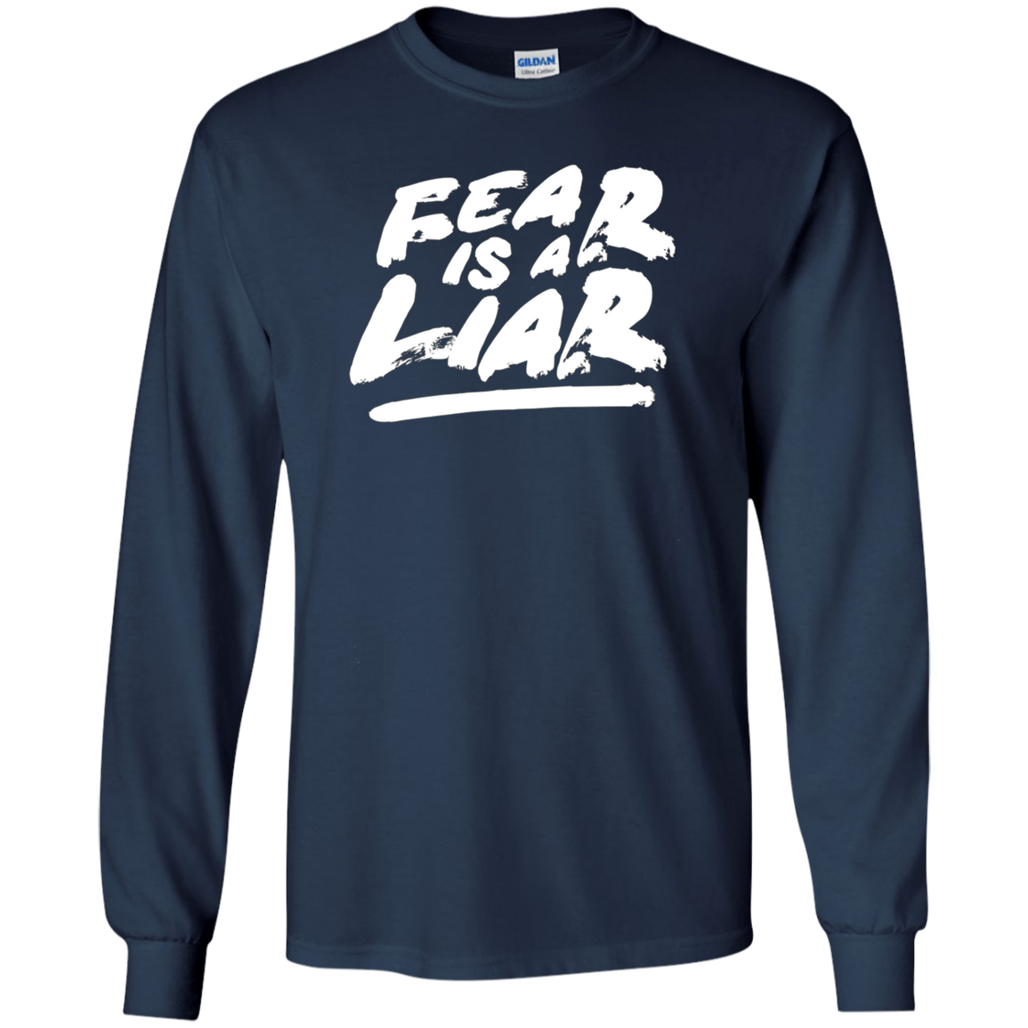 "Fear Is A Liar" T-shirt Success Wins Positive Thinking Tee