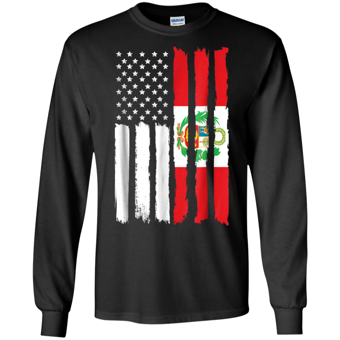 American Peru Patriotic Flag T-shirt