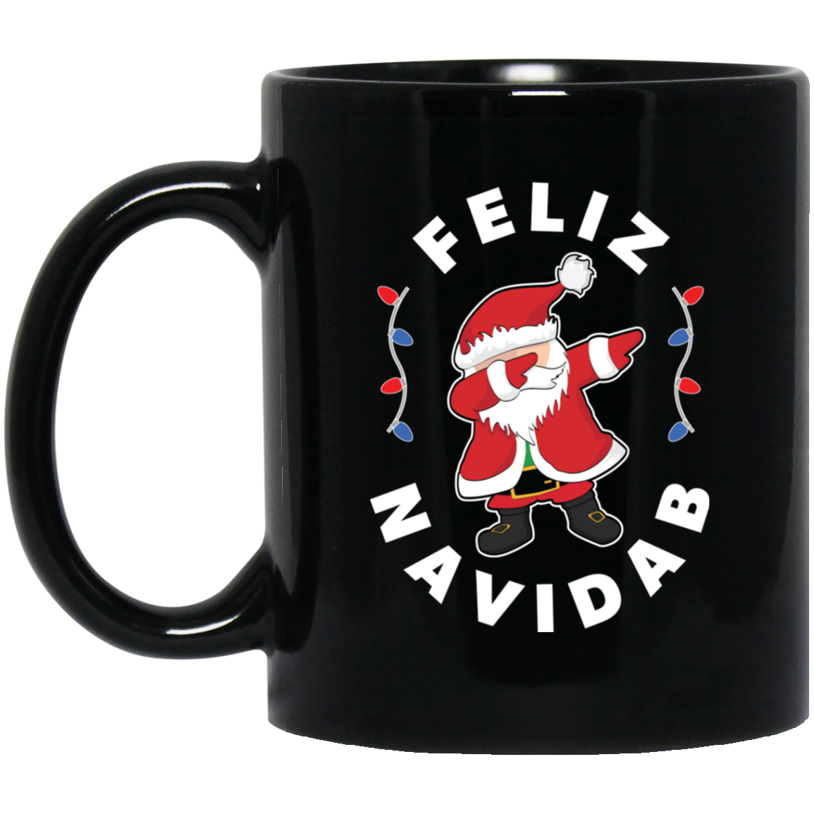 Santa Dabbing Christmas Shirt Feliz Navidab