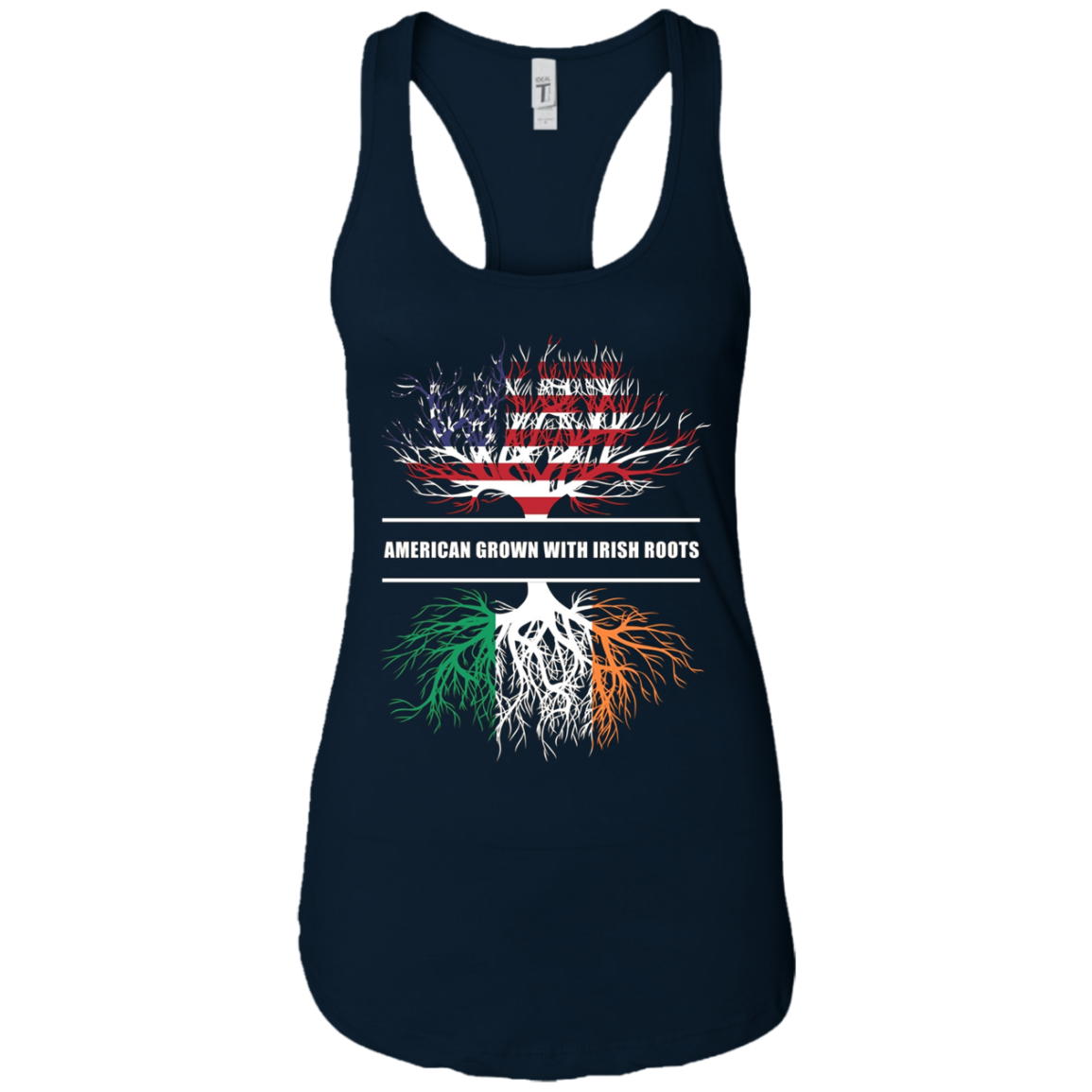 American Grown With Irish Roots T-Shirt Ireland Tee