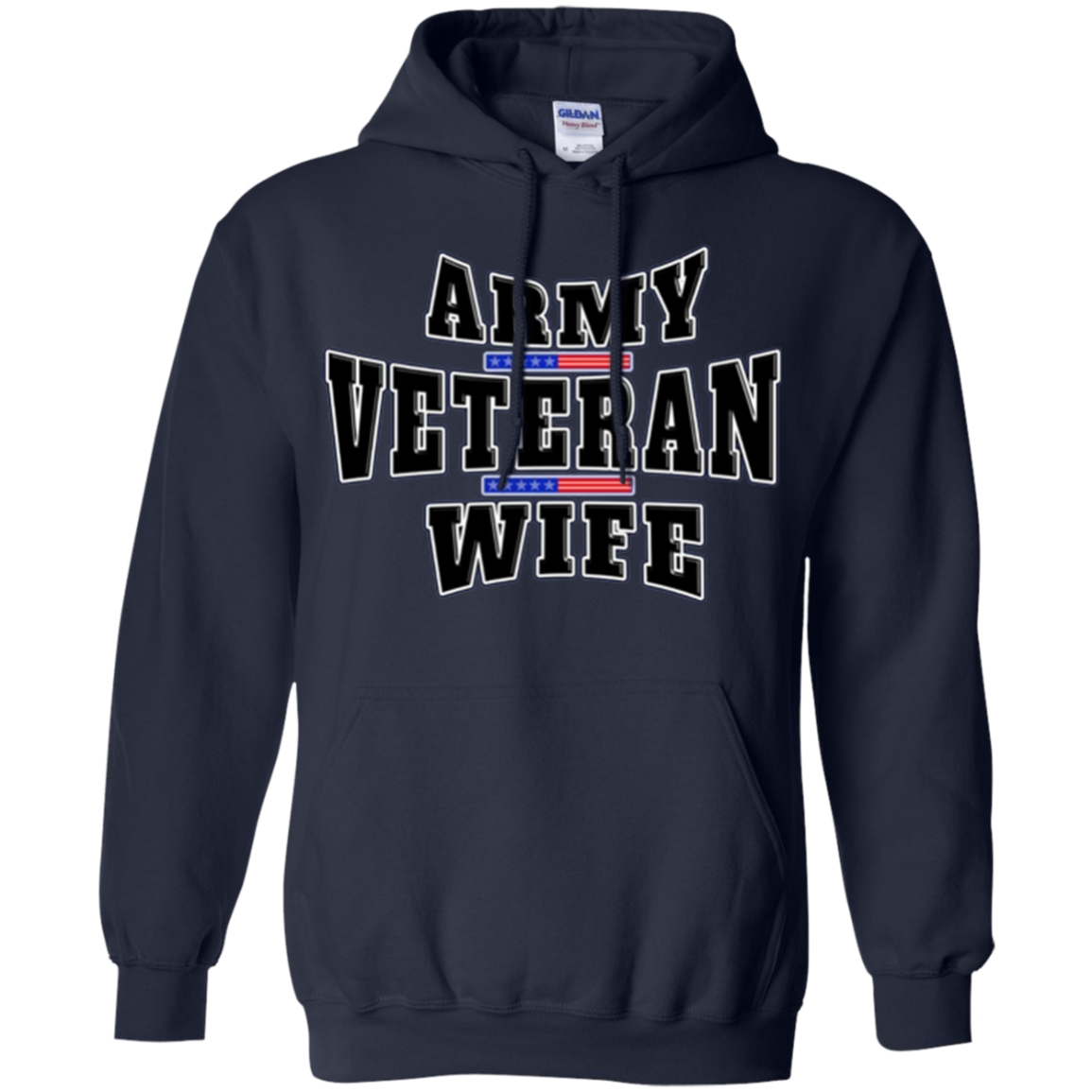 Army Veteran Proud Wife American Flag Pride T-shirt
