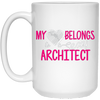 Image of Architect Shirt My Heart Belongs Architects Wife Shirt