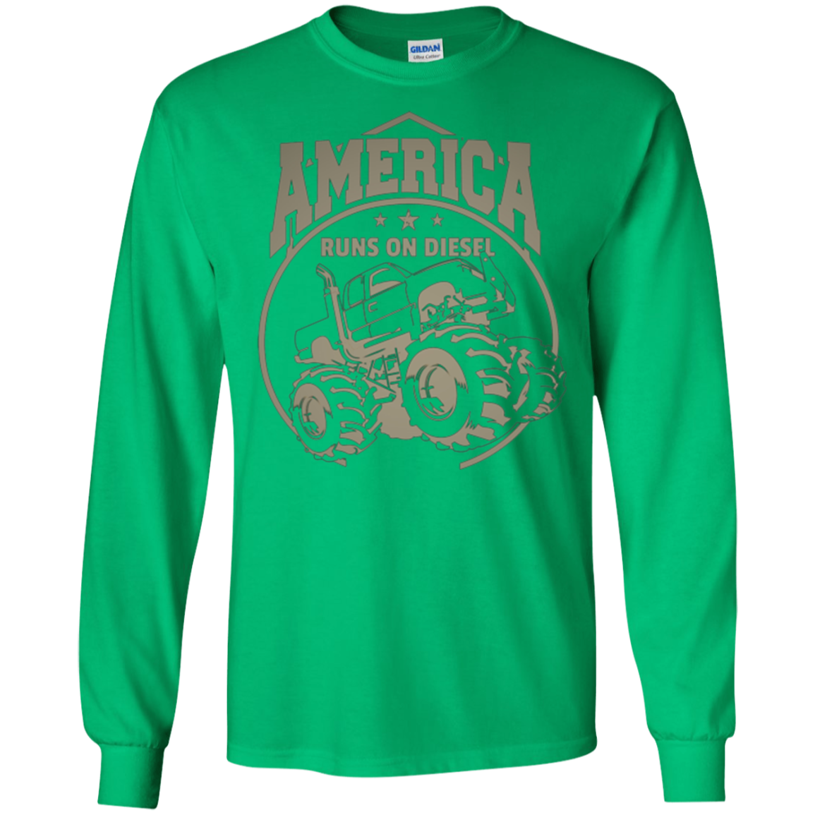 America Runs On Diesel Gear Monster SUV Truck Fans T-Shirt