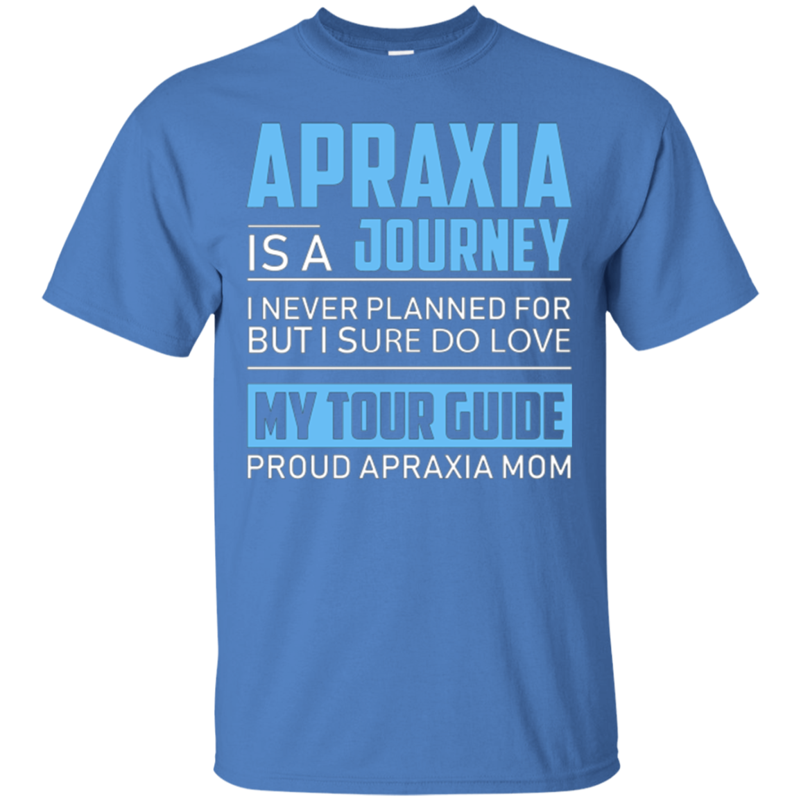 Apraxia Is A Journey I Never Planned T Shirt