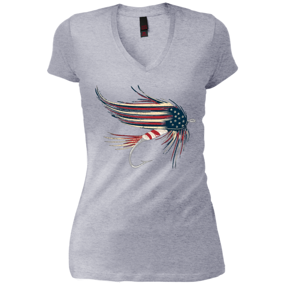 American Flag Salmon Fly T-Shirt