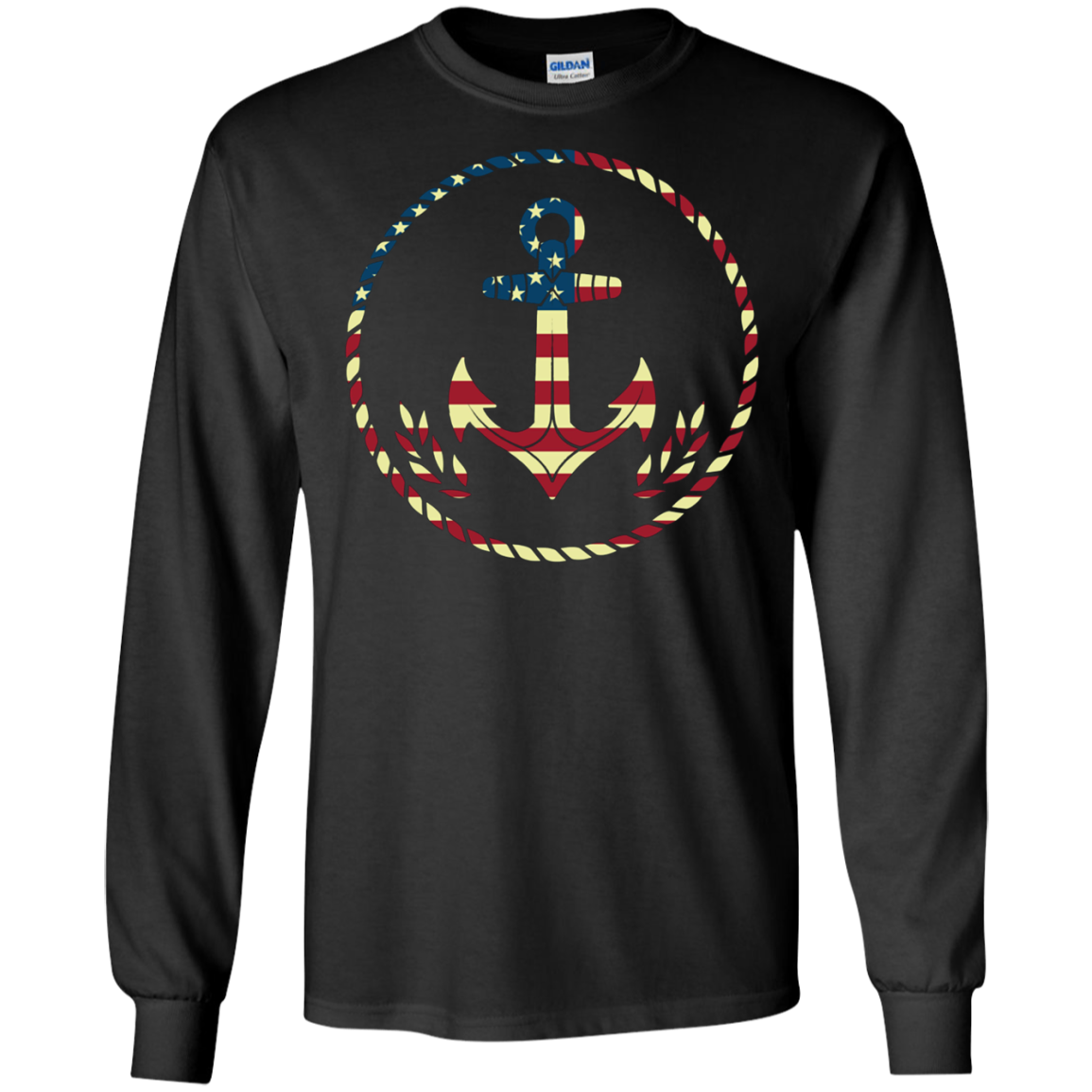 American Flag USA Sailor Anchor, Military 4th of July Shirt