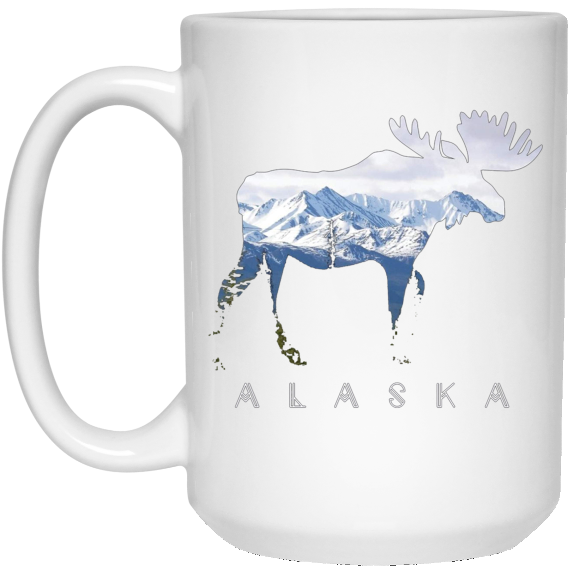 Alaska Day Moose Snowy Mountain Shirt