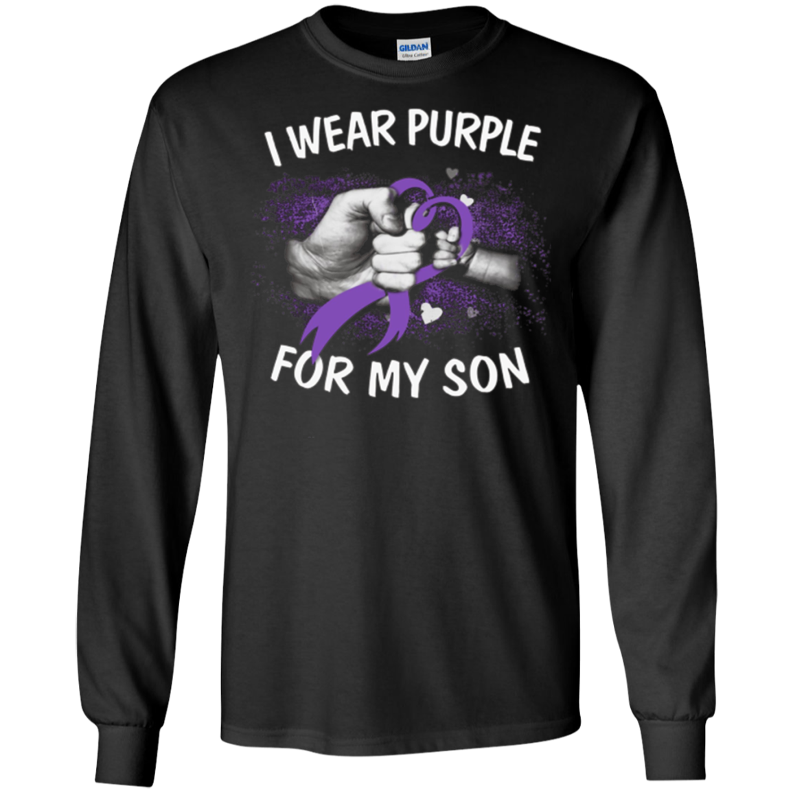 Alzheimer Awareness, I Wear Purple For My Son T-Shirt
