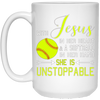 Image of WITH JESUS IN HER HEART & A Softball Hand She Is T-Shirt