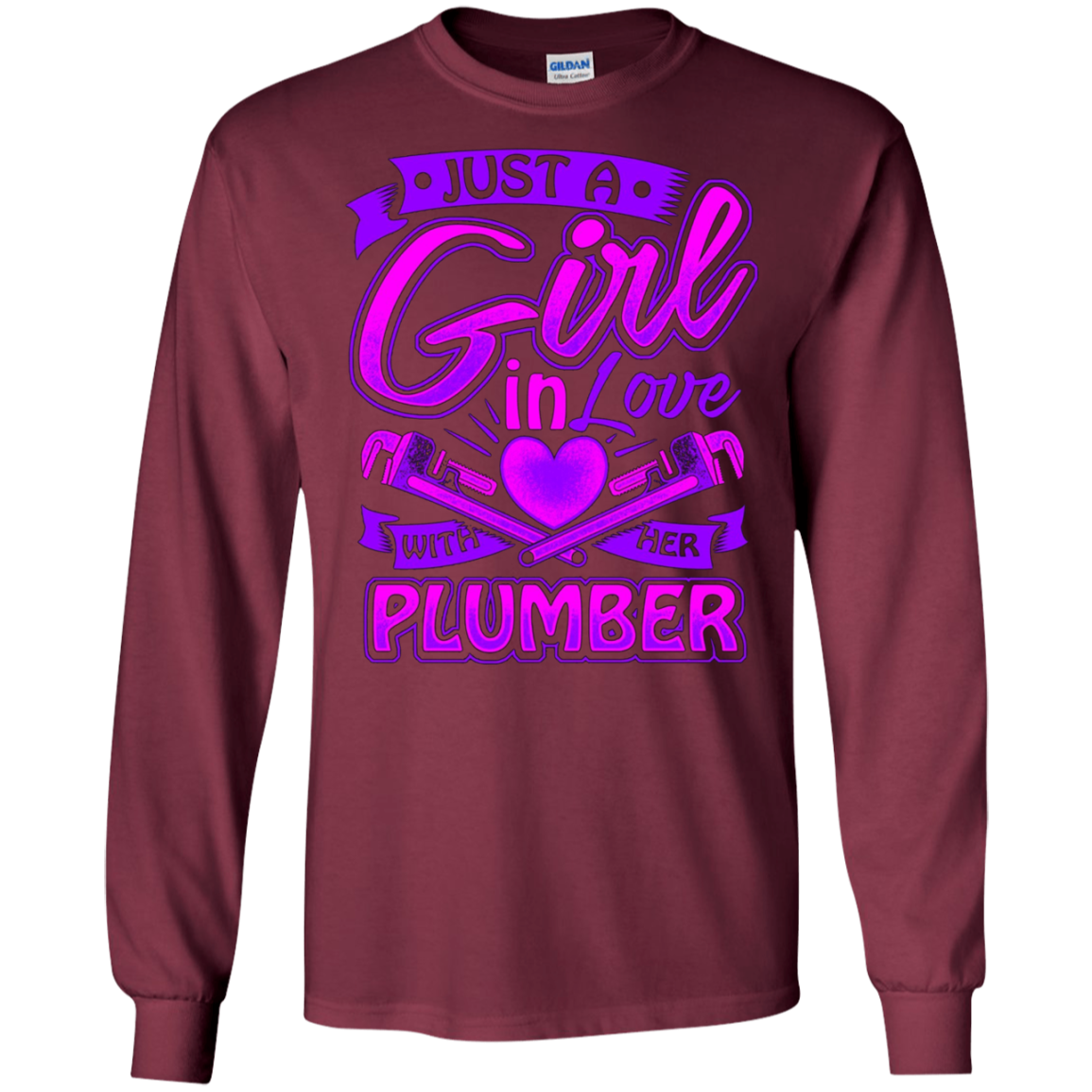 A Girl on love with her Plumber t shirt for Plumbers Wife
