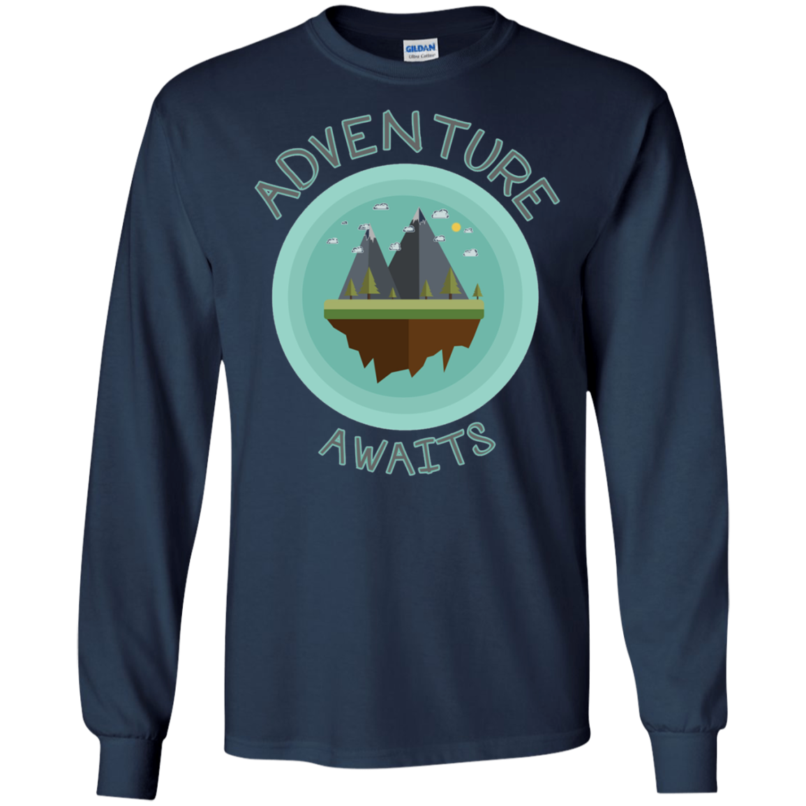 Adventure Awaits Shirt Hiking Travel Mountain Tee Camping