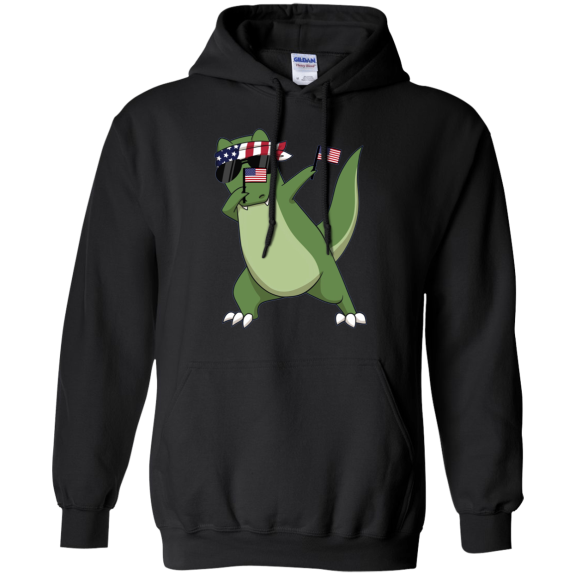 American Pride T-Rex Dinosaur USA Dabbing Funny T Shirt