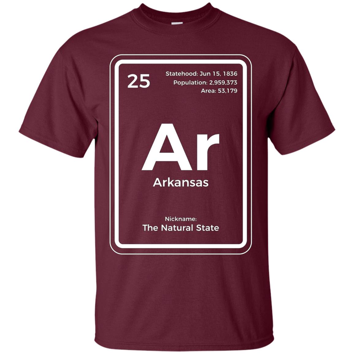 Arkansas T Shirt Periodic Table The Natural State